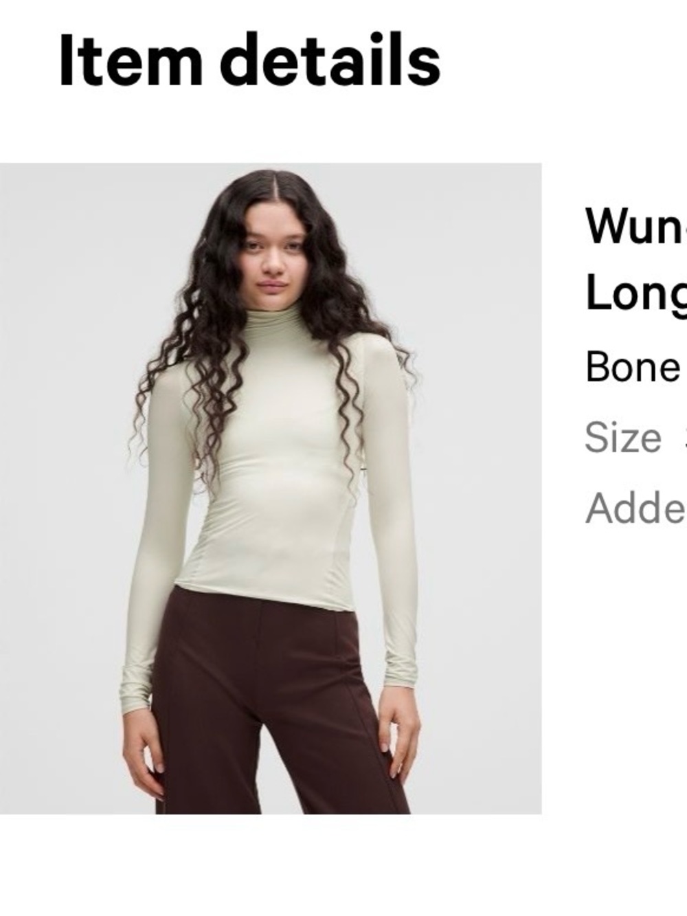 Lululemon Wundermost Super soft nulu Turtleneck Long-Sleeve
